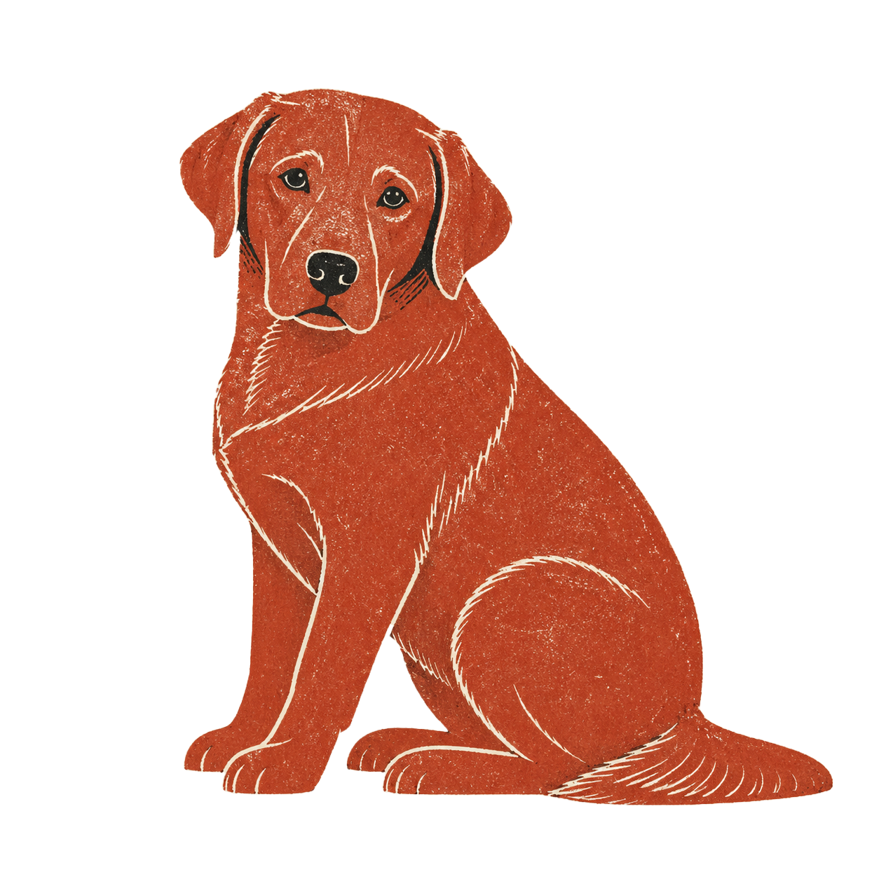 A fox red labrador, the namesake of FoxRed Software